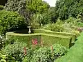 Box hedge and sundial in the Walled Garden