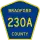 County Road 230A marker