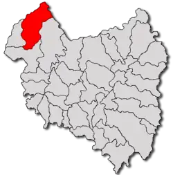 Location in Covasna County