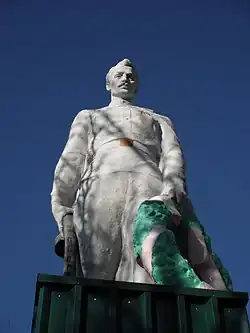 This is a photo of a monument in Brazhkivka, Ukraine