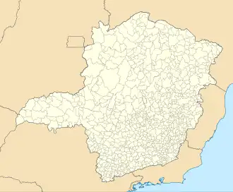 Location in Minas Gerais, Brazil