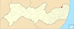Location of Orobó in Pernambuco