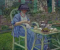 Breakfast in the Garden, ca. 1911