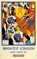 The London Underground Electric Railway Company Ltd. published this poster in 1924.