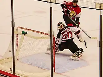Christoph Schubert scores on Martin Brodeur