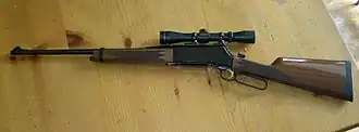 The Browning BLR lever action uses a rotating bolt.[11]