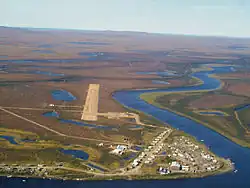 Aerial view of Buckland from the east