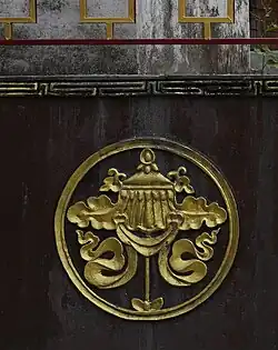 Buddhism's Two Golden Fish, Rhenock Monastery, East Sikkim