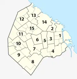Location of Comuna 5