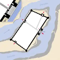 Plan of the Bulgarian fortress