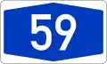 Bundesautobahn 59 number.svg
