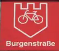 Sign Cycleway Burgenstraße