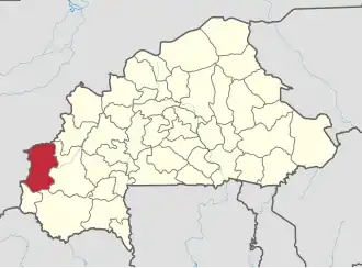 Location in Burkina Faso
