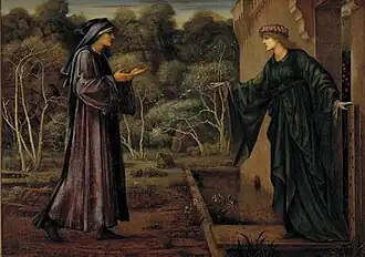 Edward Burne-Jones, The Pilgrim at the Gate of Idleness, 1884