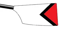 Image showing the rowing club's blade colours
