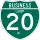 Business Interstate 20-N marker