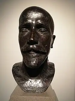 A bust by Athanasios Apartis.