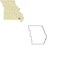 Location of Neelyville, Missouri