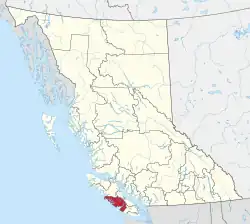 Location in British Columbia