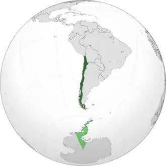 Location of Chile