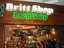 Café Britt storefront.