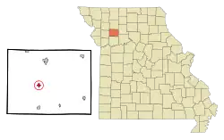 Location of Kingston, Missouri