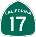 State Route 17 marker