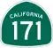 State Route 171 marker