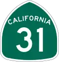 California State Route 31 shield