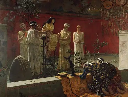 The Oracle, by Camillo Miola, 1880, oil on canvas, Getty Center, Los Angeles[99]