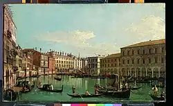 The Grand Canal, Venice, Looking South toward the Rialto Bridge