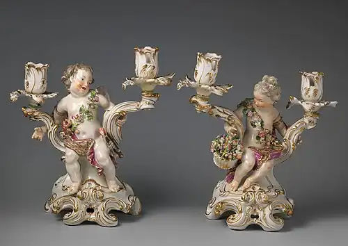 Porcelain candelabra