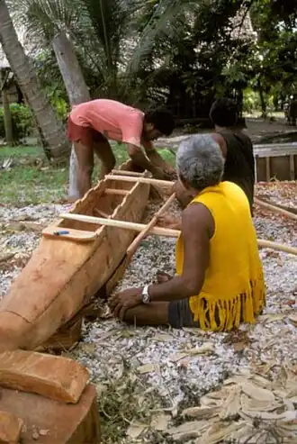 Image 15Canoe carving on Nanumea atoll, Tuvalu (from Polynesia)
