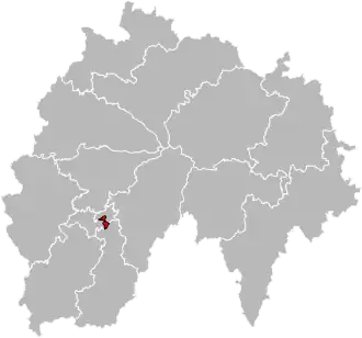 Situation of the canton of Aurillac-2 in the department of Cantal
