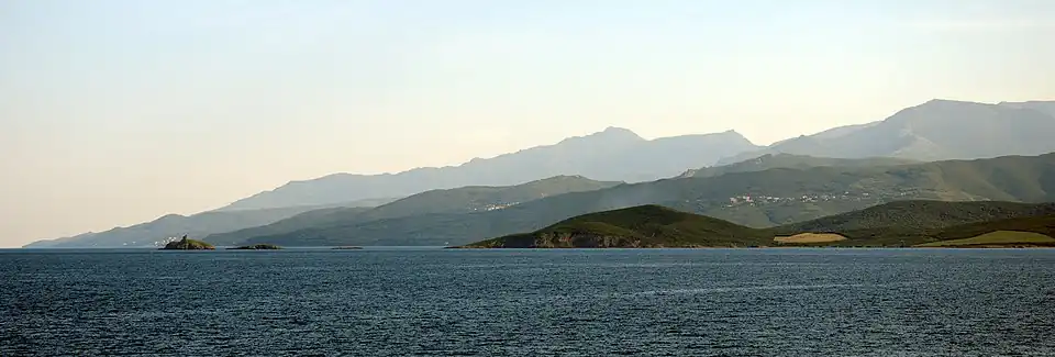 Monte Stello from the surroundings of the Finocchiarola Islands