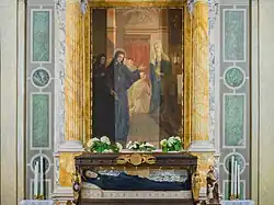 Altar and funeral monument of Maria Crocifissa di Rosa in the Handmaids of Charity chapel in Brescia.