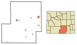 Location of Medicine Bow in Carbon County, Wyoming