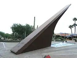 The 1959 Carefree sundial in Carefree, Arizona has a 62-foot (19 m) gnomon, possibly the largest sundial in the United States.[81]