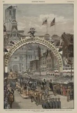 Carlisle Indian Students at the Centennial of the Constitution Parade - Philadelphia, Pennsylvania, 1887