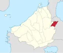 Map of Cavite with Carmona highlighted