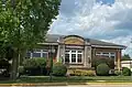 Carnegie library building in Warsaw, Indiana July 2025