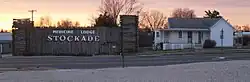 Medicine Lodge Stockade Museum (left) and Carrie A. Nation house (right) in Medicine Lodge