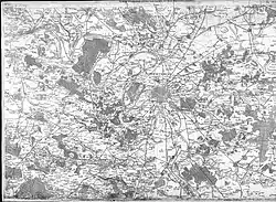 Paris and suburbs in 1750, by César-François Cassini de Thury. (BNF Gallica)