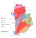 Geological map of the Morvan