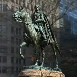 General Casimer Pułaski statue in Freedom Plaza in 2014