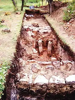 Remains of a Roman castrum in Drajna de Sus