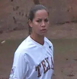 Cat Osterman competing in a softball tournament in 2006