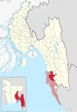 Location of Chakaria