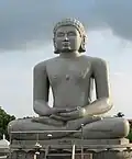 15.25 feet (4.65 m) statue at Chandragiri Vatika, Tijara