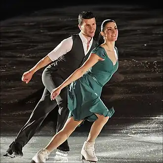Charlène Guignard and Marco Fabbri at the 2022 MK John Wilson Trophy